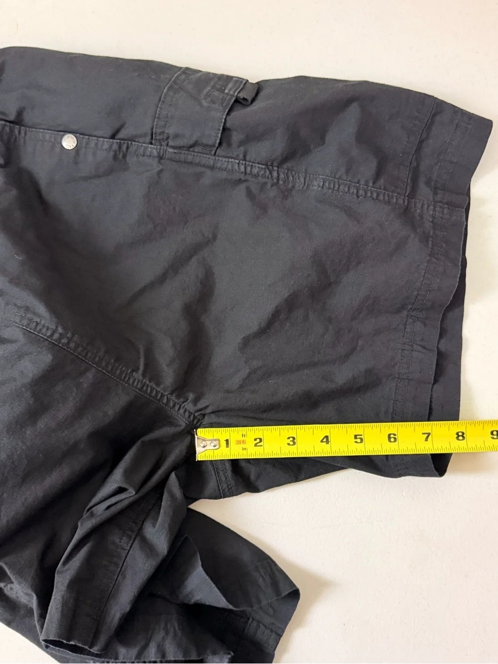 The North Face Men’s  Black Cargo Shorts with Belt size Medium